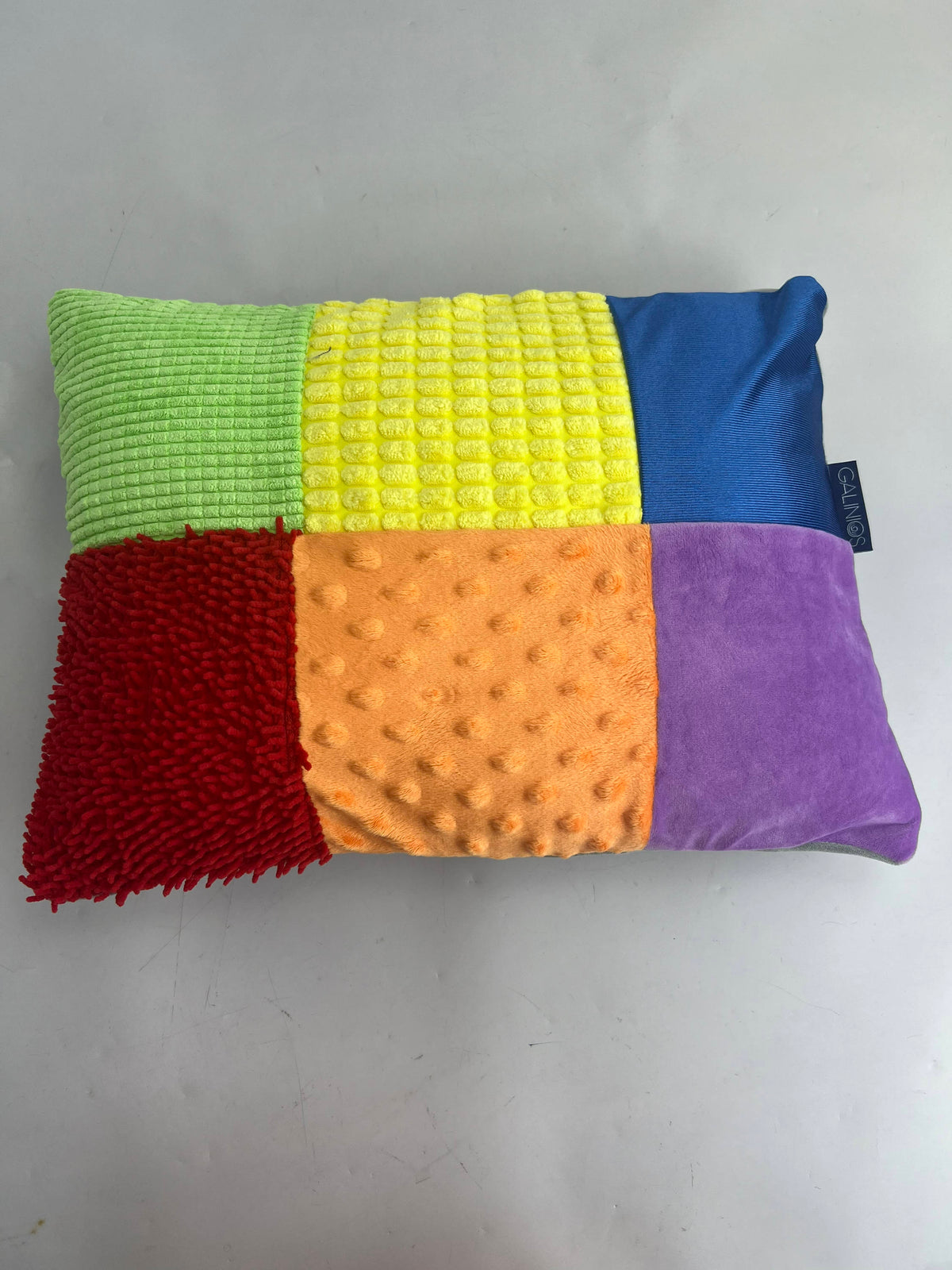 Calm & Comfort Sensory Pillow full product view – multi-texture surface for tactile stimulation