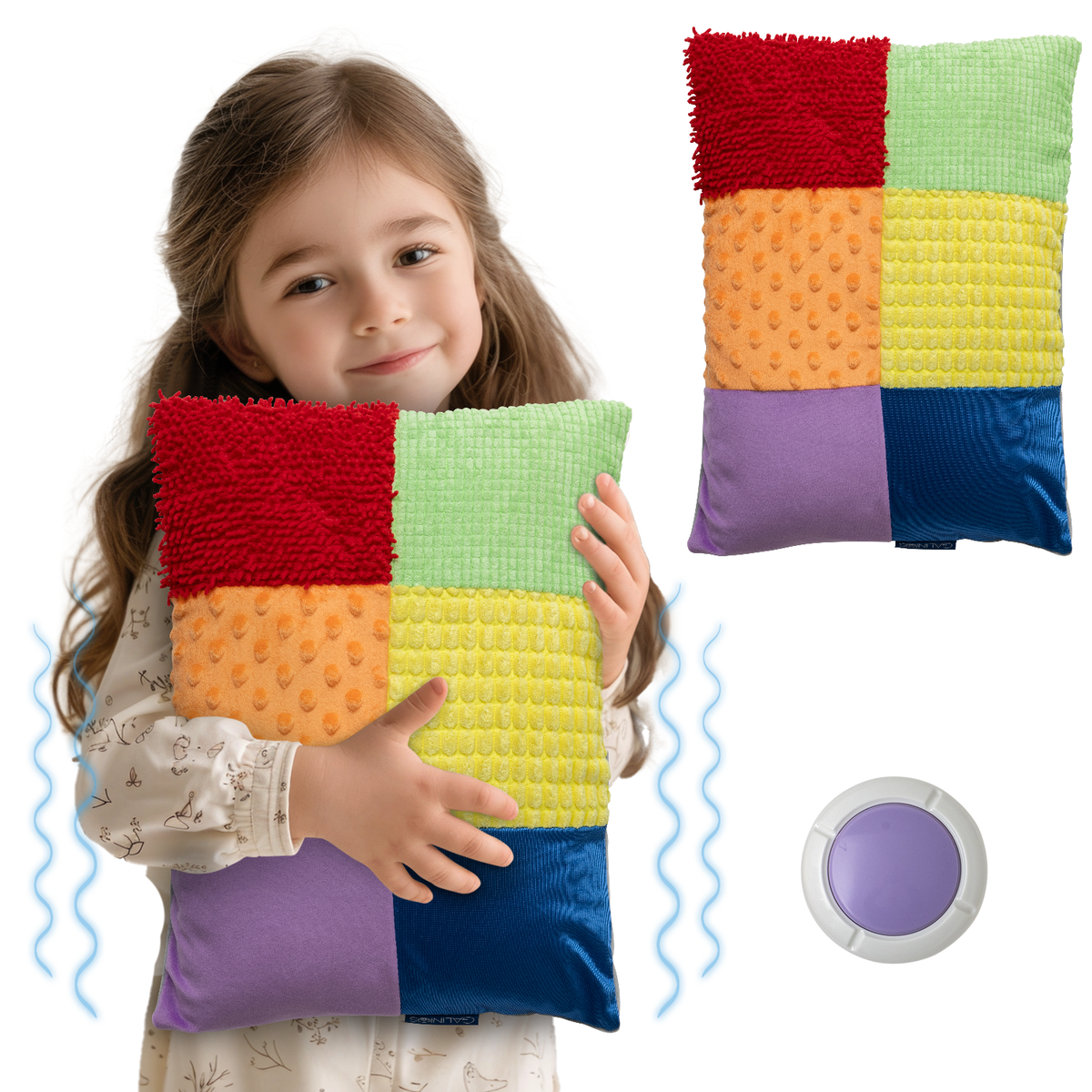 Sensory pillow front view – soft premium pillow for anxiety and sensory relief